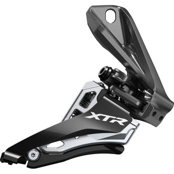Переключатель передний SHIMANO XTR, M9100-E, 2X12 скоростей, E-TYPE, SIDE SWING, верхняя тяга, для 38T, CL:50/53мм IFDM9100E6